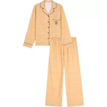 Victoria's Secret Пижамный комплект женский с оранжевым принтом