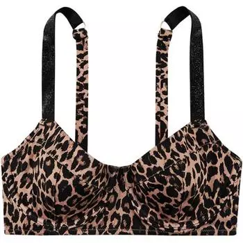 Victoria's Secret Раздельный купальник женский с леопардовым принтом и ромбами