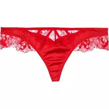 Victoria's Secret Рождественские ОЧЕНЬ СЕКСУАЛЬНЫЕ женские трусы, 1 упаковка, красные