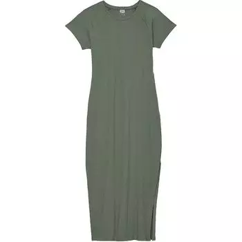 Victoria's Secret РОЗОВОЕ ПЛАТЬЕ МИДИ В РЕБРЫШКУ / Forest Pine Платья с короткими рукавами для женщин Forest Pine