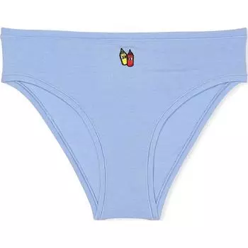 Victoria's Secret РОЗОВЫЕ ХЛОПКОВЫЕ ТРУСИКИ-ШЕРСТИ / HBKMG Трусы женские, 1 упаковка, синие
