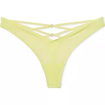 Victoria's Secret РОЗОВЫЕ ОЧЕНЬ СЕКСУАЛЬНЫЕ Трусики Ae Tg с вышитым логотипом/CG, женские, 1 упаковка, лимонный цвет