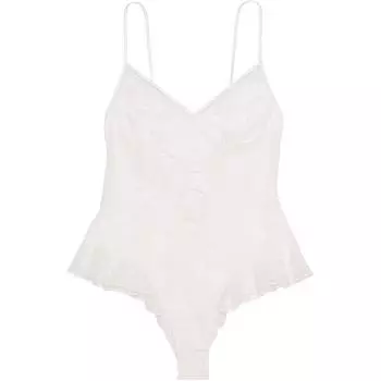 Victoria's Secret РОЗОВЫЙ/ОЧЕНЬ СЕКСУАЛЬНЫЙ/Розовый кружевной боди/Кокосово-белый женский топ-комбинезон кокосово-белый