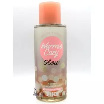 Victoria's Secret Розовый теплый и уютный спрей для тела с сиянием, 8,4 жидких унции