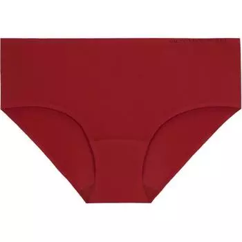 Victoria's Secret Трусики-брифы женские THE MIX, 1 шт., велюровые, красно-коричневые