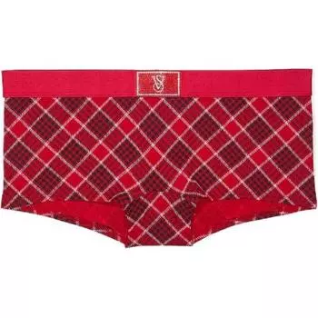 Victoria's Secret Трусы женские, 1 шт., красная клетка