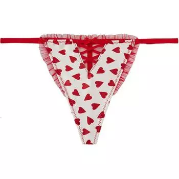 Victoria's Secret Трусы женские, 1 шт., красные