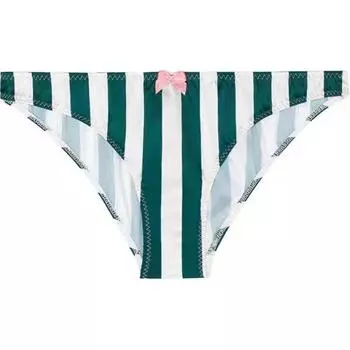 Victoria's Secret Трусы женские, 1 шт., зеленые полоски