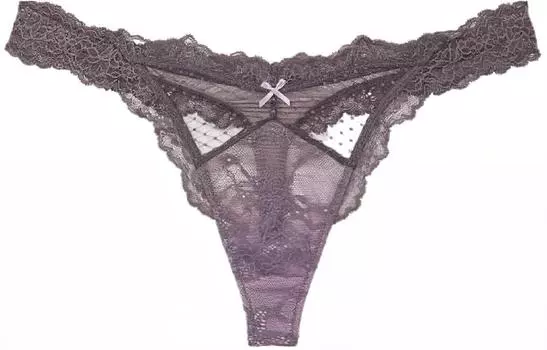 Victoria's Secret Трусы женские, 1 шт., фиолетово-серые