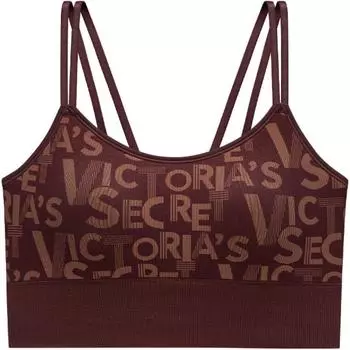 Victoria's Secret Женская майка SEXY T, красно-коричневая
