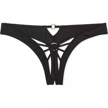 Victoria's Secret Женские стринги, 1 упаковка, черные