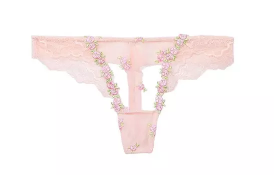 Victoria's Secret Женские стринги, 1 упаковка, цвет вишнево-розовый