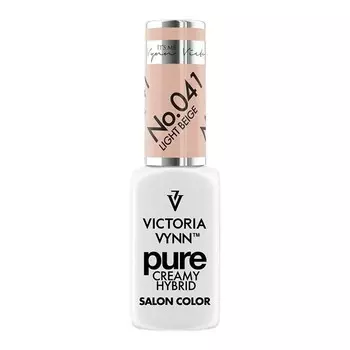 Victoria Vynn Pure Creamy Hybrid 041 Светло-бежевый гибридный лак для ногтей, 8 мл