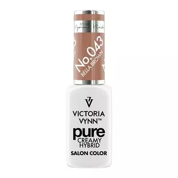 Victoria Vynn Pure Creamy Hybrid 043 Гибридный лак для ногтей Bella Brown, 8 мл