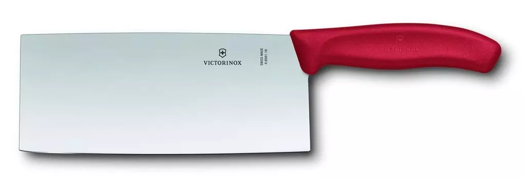 Victorinox - 'Нож поварской Swiss Classic, китайской формы, 18см, красный, подарочный.' Victorinox Swiss Army