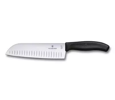 Victorinox - 'Нож SwissClassic Santoku, совок, пластик, 17 см, черный, блистер' Victorinox Swiss Army