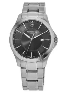 Victorinox Swiss Army Alliance кварцевые мужские часы с черным циферблатом из стали 241909