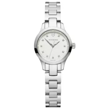Victorinox Swiss Army Alliance XS кварцевые белые кристаллы циферблат стальные женские часы 241875