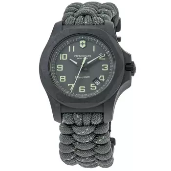 Victorinox Swiss Army INOX Carbon Grey Dial Nylon Strap Мужские часы