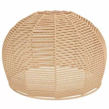 VidaXL абажур 36x26 см железо и бумага, коричневый