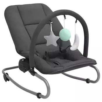 VidaXL Baby Rocker Антрацитовая сталь
