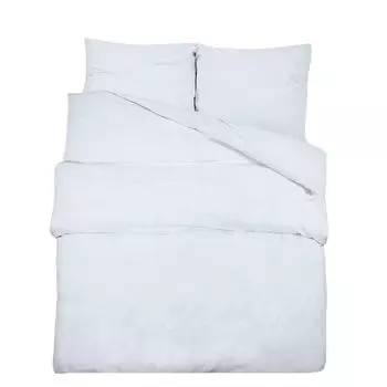 VidaXL Комплект постельного белья Белый 260х220 см Легкая микрофибра