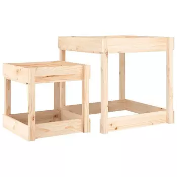 VidaXL Песочные столы, 2 шт, Массив сосны