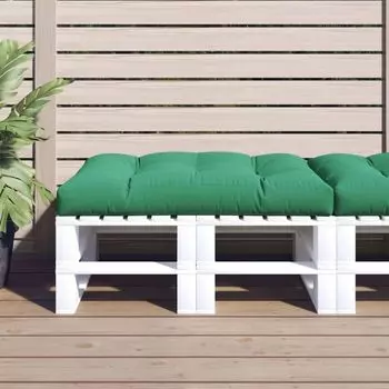 VidaXL Подушка для поддона Зеленый 120x80x12 см Ткань - Подушка для поддона - Подушка для мебели из поддона - Подушка для дивана из поддона - Подушка