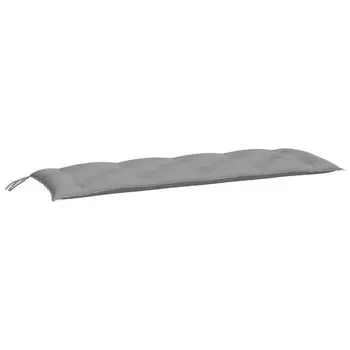 VidaXL Подушка для садовой скамьи Серая 150x50x7 см ткань Оксфорд, серый