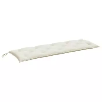 VidaXL Подушка для садовой скамейки Меланжевый кремовый 150x50x7 см Ткань, бежевый