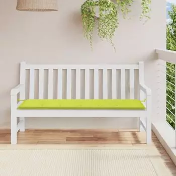 VidaXL Подушка для садовой скамейки Светло-зеленый 150x50x3 см Ткань Оксфорд - Подушка для садовой скамейки - Подушки для садовой скамейки - Подушка для садовой скамейки - Подушка для сиденья садовой скамейки