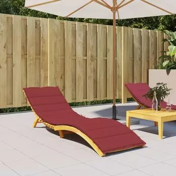VidaXL Подушка для шезлонга Винно-красный 200x50x3 см Ткань Оксфорд - Подушка для шезлонга - Подушки для шезлонга - Подушки - Уличные подушки