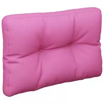 VidaXL Подушка Паллет Розовая 50x40x12 см, ткань, розовый