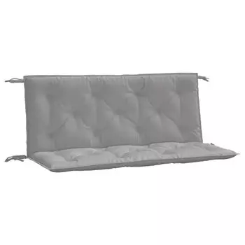 VidaXL Подушки для садовой скамейки 2 шт. Серый 120х50х7 см. Ткань Оксфорд.