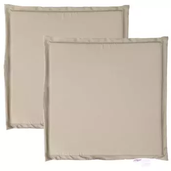 VidaXL Подушки на садовые сиденья 2 шт. Серо-коричневые, 45x45x2 см, квадратные., серо-коричневый