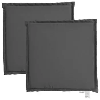 VidaXL Подушки на садовые сиденья 2 шт. Антрацит, 45x45x2 см, квадратные., серый