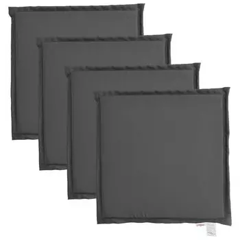 VidaXL Подушки на садовые сиденья 4 шт. Антрацит, 45x45x2 см, квадратные., серый
