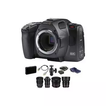 Видеокамера Blackmagic Design Pocket Cinema Camera 6K G2 (Starter Kit), черный