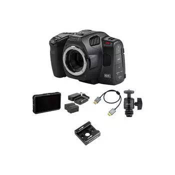 Видеокамера Blackmagic Design Pocket Cinema Camera 6K Pro (Monitor Kit), черный