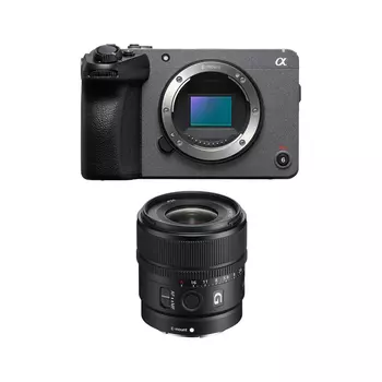 Видеокамера Sony FX30 Digital Cinema Camera ILME-FX30B Kit с объективом E 15mm f/1.4 G SEL15F14G, черный