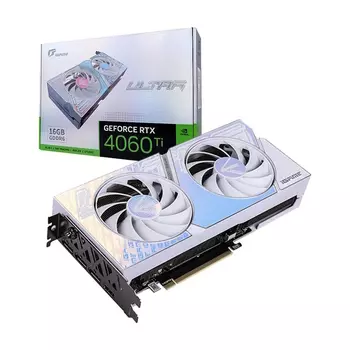 Видеокарта Colorful iGame GeForce RTX 4060 Ti Ultra W DUO OC, 16 ГБ, белый