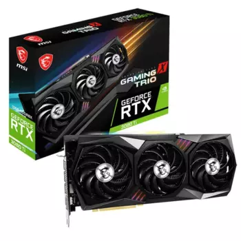 Видеокарта MSI NVIDIA GeForce RTX 3080TI, RTX 3080 Ti GAMING X TRIO 12G, 12ГБ, GDDR6X