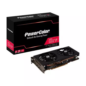 Видеокарта PowerColor Radeon RX 5600 XT, 6 Гб, AXRX 5600XT 6GBD6-3DH/OC, черный