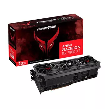 Видеокарта PowerColor Red Devil Radeon RX 7900 XT, 20 Гб, RX7900XT 20G-E/OC, черный