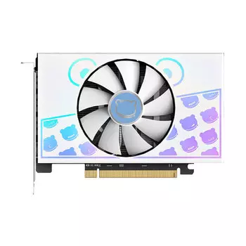 Видеокарта Yeston GeForce RTX 5060 Cute Pet 8Гб, белый/голубой