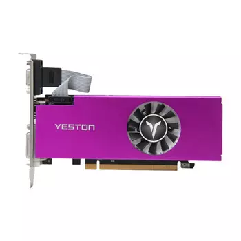 Видеокарта Yeston Radeon RX550-4GD5 LP, 4 Гб, розовый
