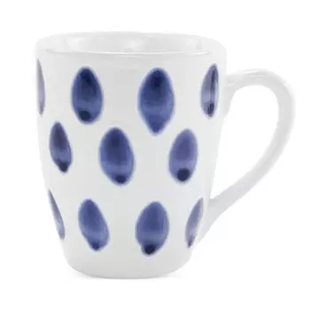 VIETRI Санторини Кружка в горошек, синий