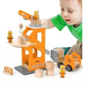 Вига, развивающая игрушка Строительная площадка Viga