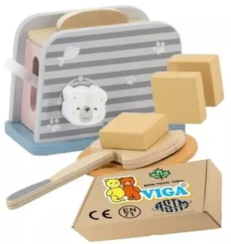 VIGA WOODEN TOAster деревянные развивающие игрушки для школы, детского сада 3+ Монтессори PakaNiemowlaka