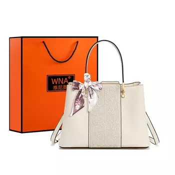 Vigno Сумка через плечо из синтетической кожи, среднего размера, женская, белого/красного цвета